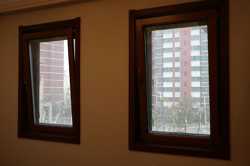 節能鋁包木門窗展示