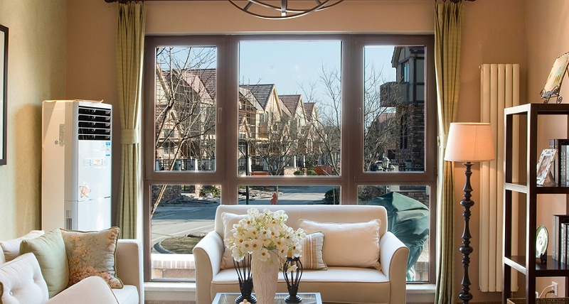 天津鋁包木門窗展示