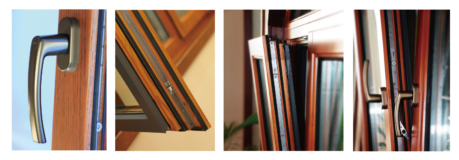 鋁包木門窗J88系列細節展示