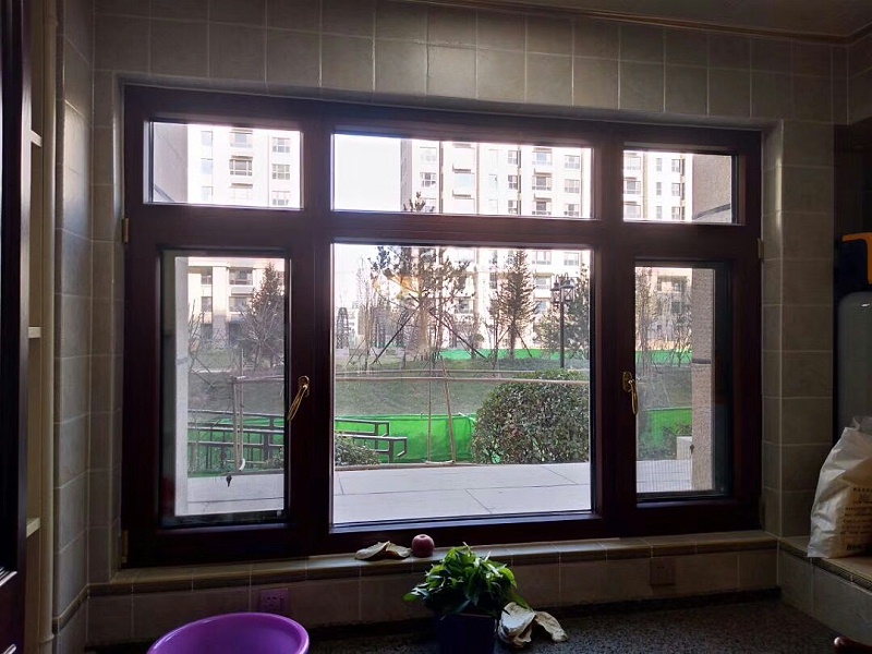 定制鋁包木門窗實拍